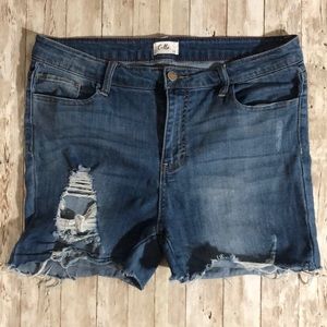 Cello Jeans Distressed Cut off Jean Shorts Jr 15